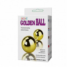 5242 Golden Duo Ball - Bolas Duplas com Vibrador para Clitóris e Estímulo Anal - Baile